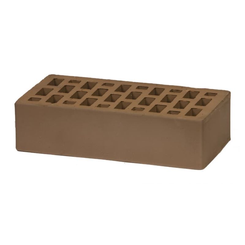 Кирпич Воротынский облицовочный, коричневый, УС . 1.4 НФ