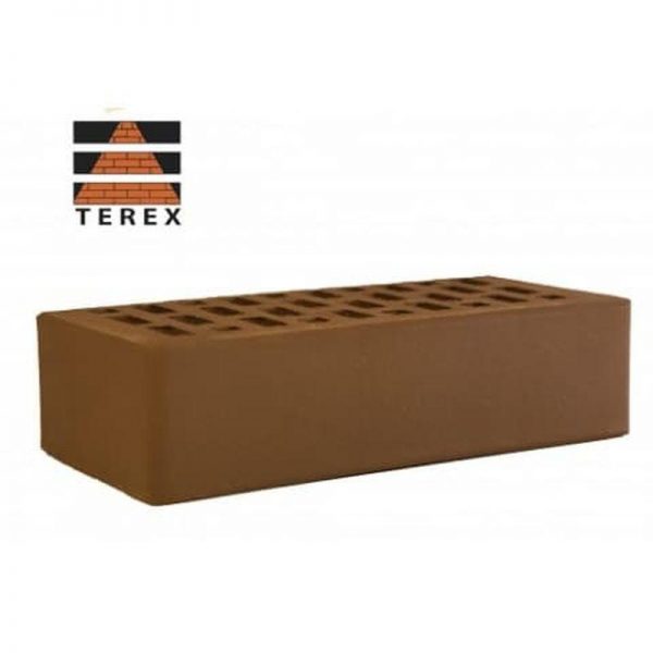 Кирпич лицевой Terex Какао гладкий одинарный