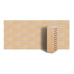 Кирпич лицевой ЛСР пшеничный рустик одинарный