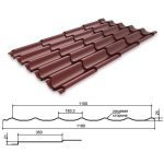 Металлочерепица Полиэстер RAL3003