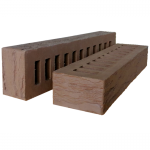 Кирпич лицевой ригель Коричневый Rock. Красная Гвардия