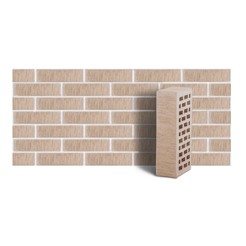 Кирпич лицевой ЛСР светло-серый рустик одинарный