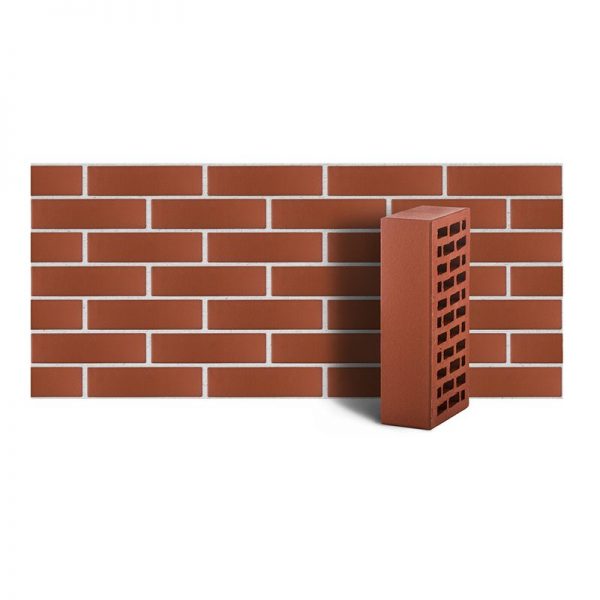 Кирпич лицевой ЛСР темно-красный гладкий одинарный