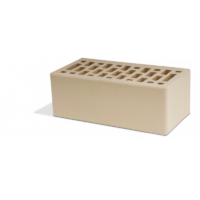 Кирпич лицевой Маркинский КЗ Светло-бежевый гладкий одинарный