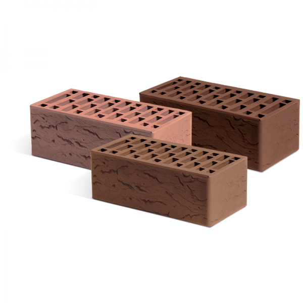 Кирпич лицевой Маркинский КЗ Мюнхен рифленый утолщенный