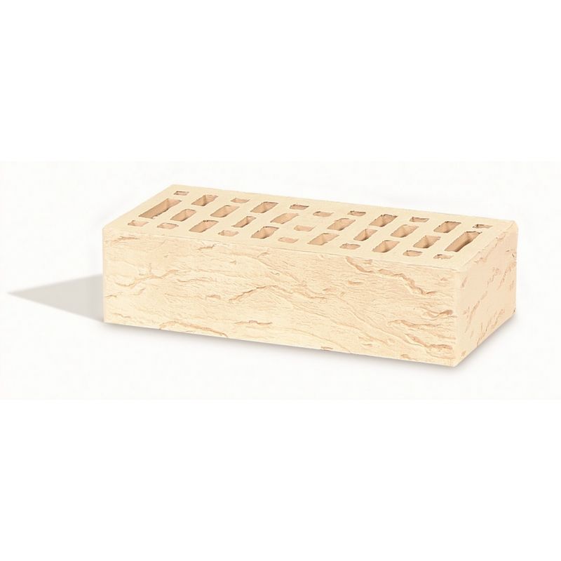 Кирпич лицевой Маркинский КЗ Светло-бежевый риф одинарный Кирпич лицевой Маркинский КЗ Светло-бежевый риф одинарный