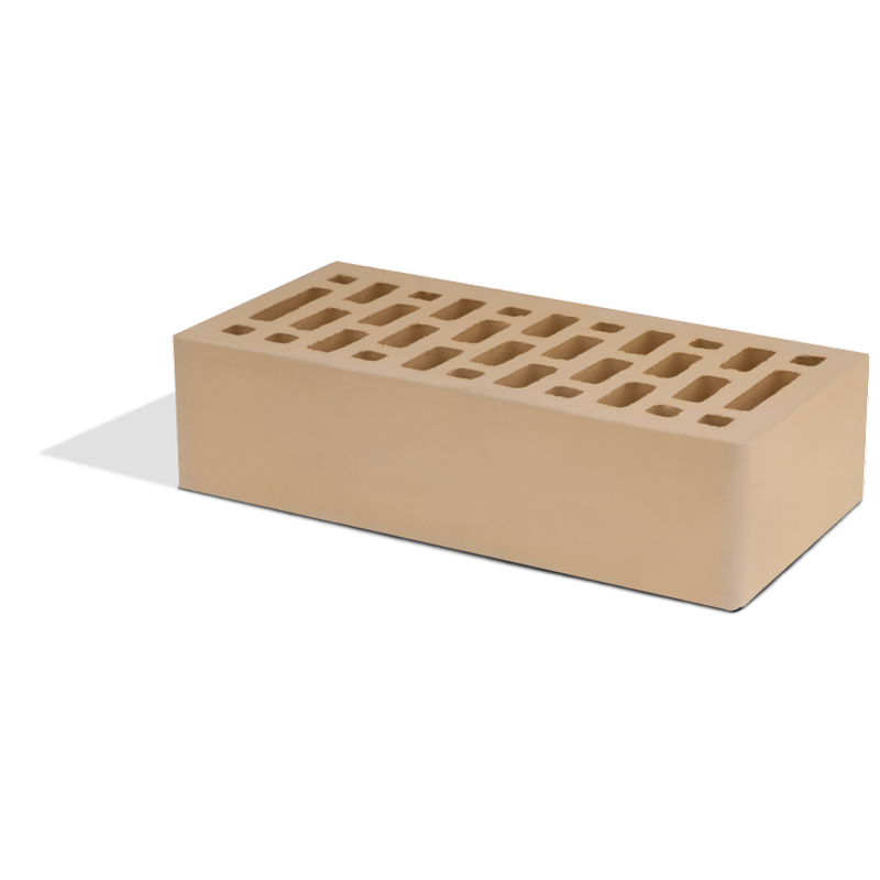 Кирпич лицевой Маркинский КЗ Светло-бежевый Скала утолщенный