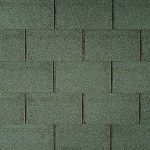 Гибкая черепица Tegola Nordland Классик Зеленый с отливом