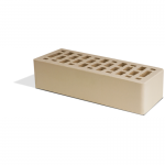 Кирпич лицевой Маркинский КЗ Светло-бежевый гладкий одинарный