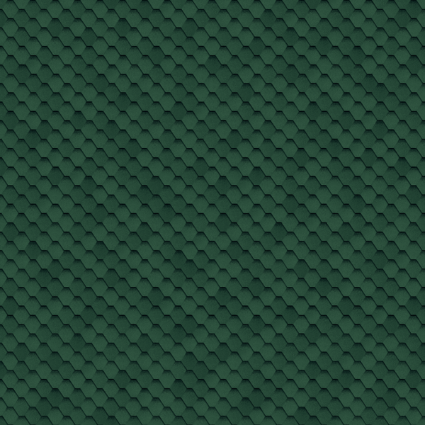 Гибкая черепица Shinglas Classic Quadrille Соната Зеленый