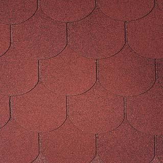 Гибкая черепица Tegola Nordland Антик Красный с отливом