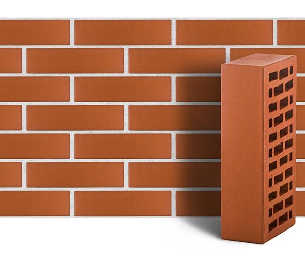 Кирпич лицевой ЛСР красный гладкий одинарный