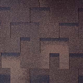 Гибкая черепица Tegola Nordland Альпин Коричневый с отливом