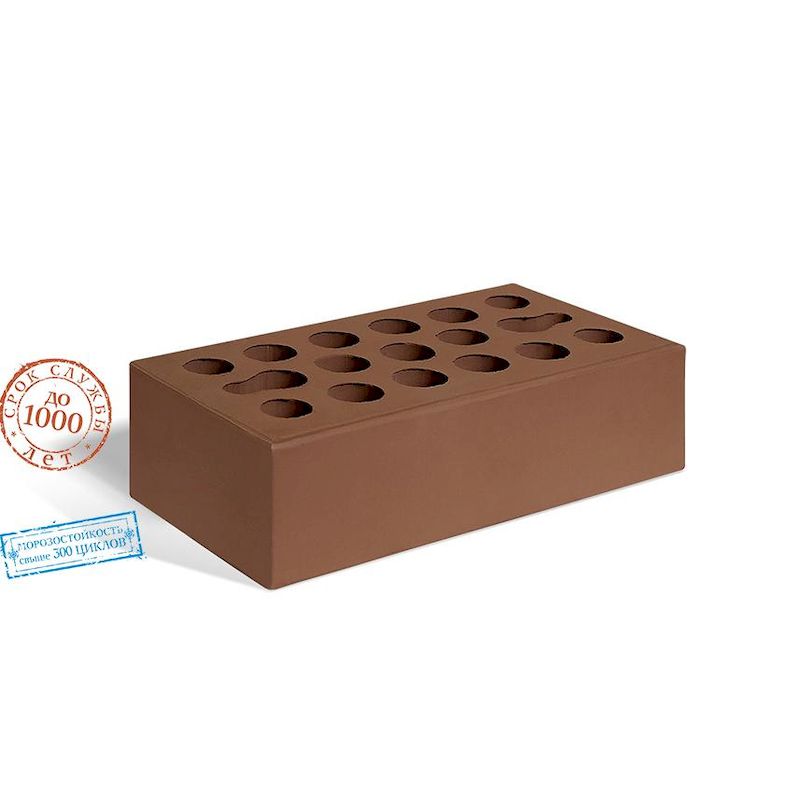 Кирпич лицевой Керма Терракот гладкий утолщенный