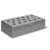 Кирпич лицевой Керма Серебро Риф утолщенный