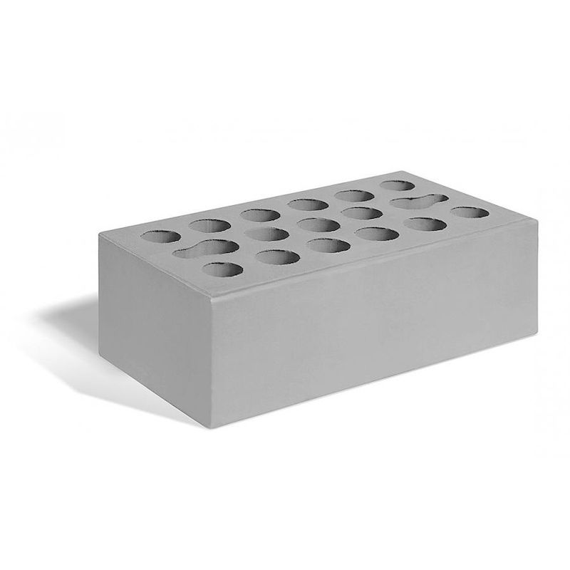 Кирпич лицевой Керма Серебро гладкий одинарный