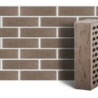Кирпич лицевой ЛСР серый тростник