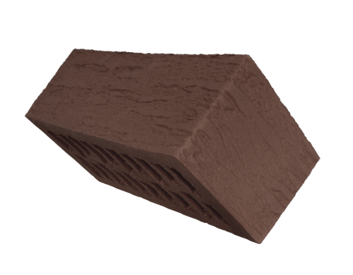 Кирпич лицевой Коричневый Rock М150, 1.4НФ. Красная Гвардия