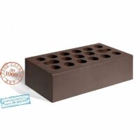 Кирпич лицевой Керма Шоколад гладкий утолщенный