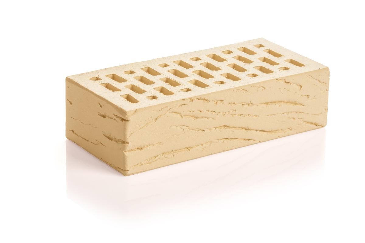 Кирпич лицевой клинкерный одинарный Магма Белый топаз