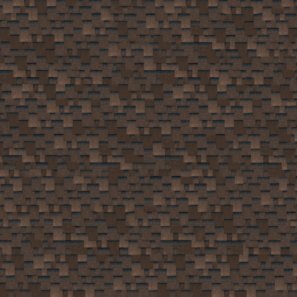 Гибкая черепица Shinglas Classic Quadrille Аккорд Коричневый