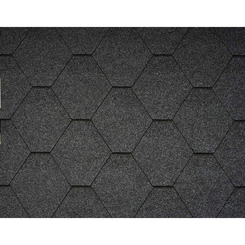 Гибкая черепица Icopal, Plano Natur шестигранник, без тени. Зеленый