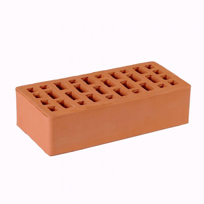 Кирпич лицевой Гжельский одинарный М175-200 F100, темно-коричневый. гладкий