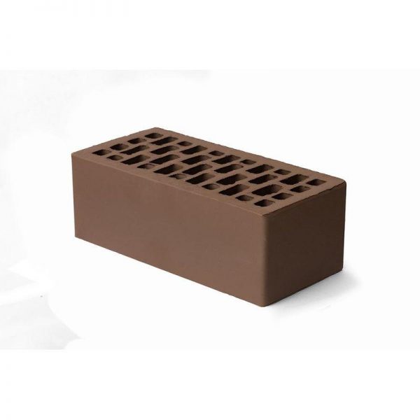 Кирпич лицевой BRAER Светло-Коричневый гладкий утолщенный