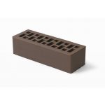 Кирпич лицевой BRAER Коричневый гладкий евроформат