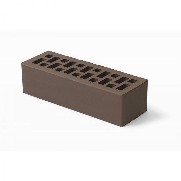 Кирпич лицевой BRAER Коричневый гладкий евроформат