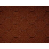 Гибкая черепица Icopal, Plano Natur шестигранник, без тени. Угольно-серый