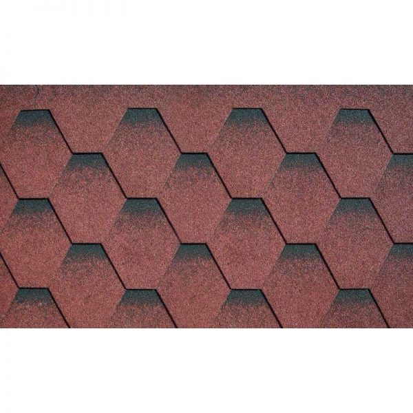 Гибкая черепица Katepal Super Katrilly Осенний красный