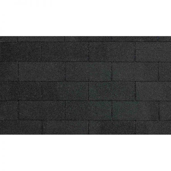 Гибкая черепица Certain Teed, СТ-20, трехлепестковый шинглз. Moire Black