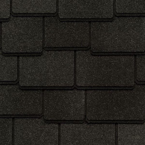 Гибкая битумная черепица GAF Woodland, Canterbury Black