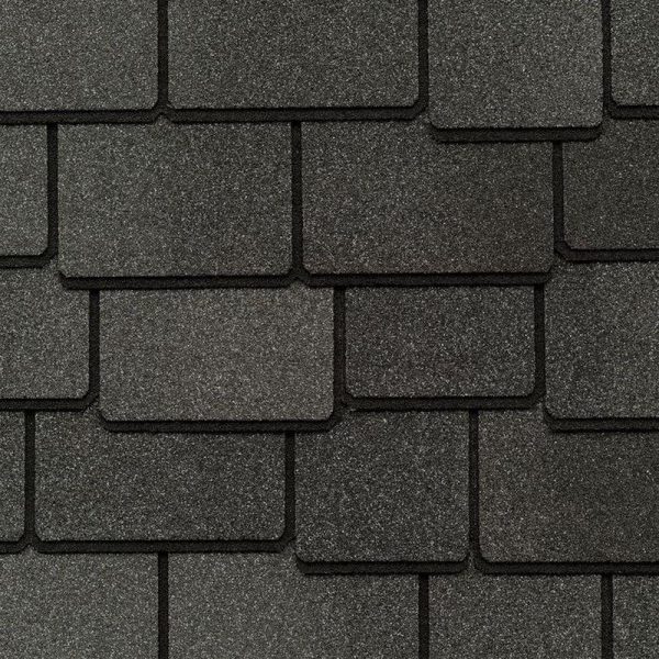 Гибкая битумная черепица GAF Woodland, Canterbury Black