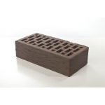 Кирпич лицевой BRAER Коричневый риф одинарный