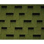 Гибкая черепица Icopal, Plano Claro прямоугольник, с тенью. Зеленый