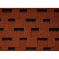 Гибкая черепица Icopal, Plano Claro прямоугольник, с тенью. Коричневый