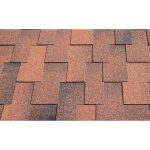 Гибкая черепица Icopal, Plano Claro Antique прямоугольник, с тенью. Красный