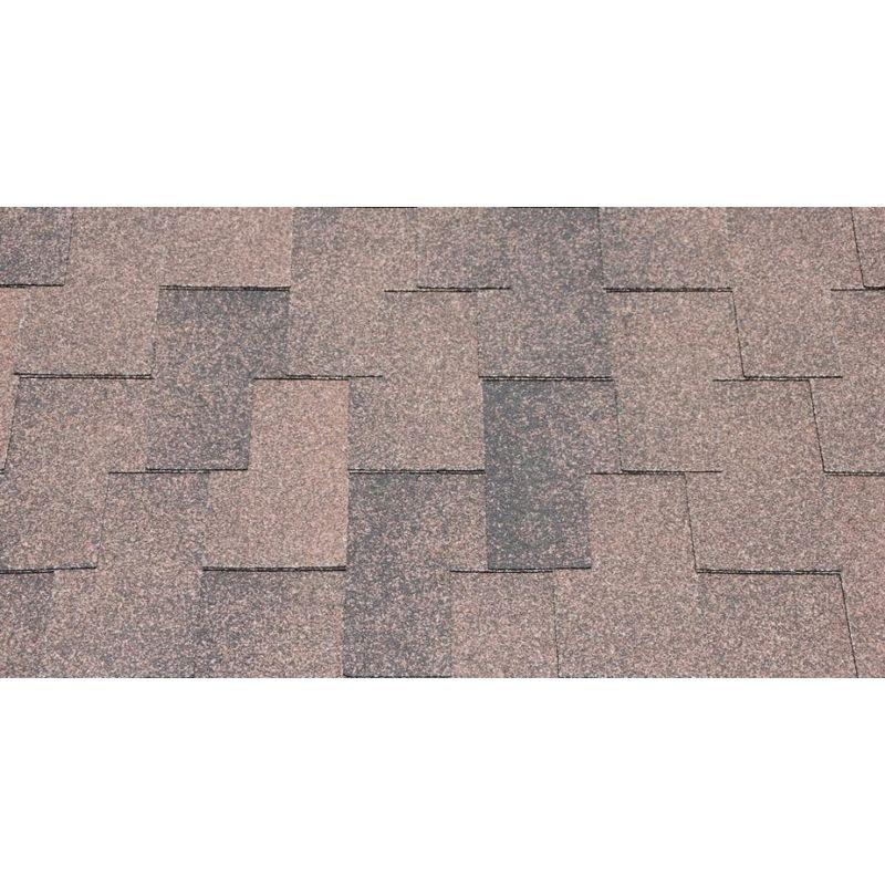 Гибкая черепица Icopal, Plano Claro Antique прямоугольник, с тенью. Красный