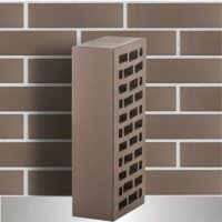 Кирпич облицовочный ЛСР, светло-серый, тростник, 1НФ