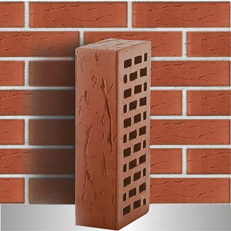 Кирпич облицовочный ЛСР, темно-красный, гладкий, 1НФ