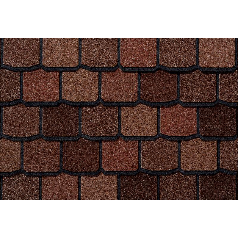 Гибкая черепица Certain Teed, Highland Slate, однослойный четырехлепестковый шинглз. Venetian Red