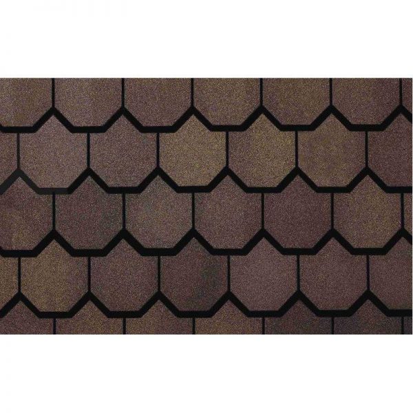 Гибкая черепица Certain Teed, Carriage House, супер ламинированный двухслойный шинглз. Brownstone