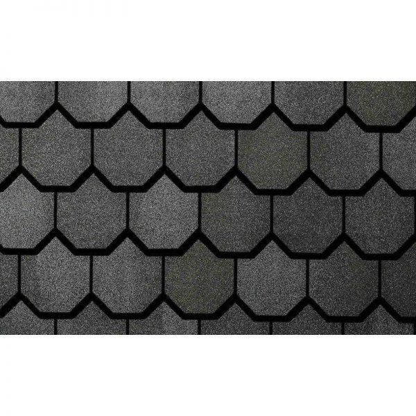 Гибкая черепица Certain Teed, Carriage House, супер ламинированный двухслойный шинглз. Stonegate Gray