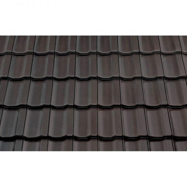 Керамическая черепица рядовая BRAAS Топаз 13V антрацит анго
