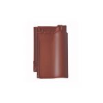 Керамическая рядовая черепица BRAAS Рубин 9V каштан глазурь