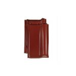 Керамическая рядовая черепица BRAAS Рубин 13V красный бук глазур