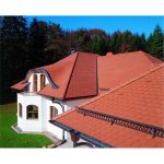 Керамическая рядовая черепица BRAAS Опал натуральный красный