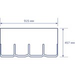 Гибкая черепица Certain Teed, Highland Slate, однослойный четырехлепестковый шинглз. New England Slate